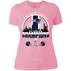 Nfl – New England Patriots 2019 Super Bowl Champions Football Women Cotton T-Shirt Women Cotton T-Shirt - parenttees