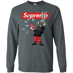 Supreme Rabbit Gucci Gang T-shirt Men Long Sleeve Shirt Men Long Sleeve Shirt - parenttees