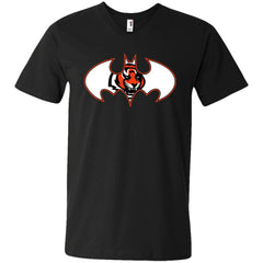 We Are The Cincinnati Bengals Batman Nfl Mashup Men V-Neck T-Shirt Men V-Neck T-Shirt - parenttees