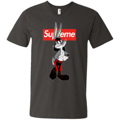 Supreme Rabbit T-shirt Men V-Neck T-Shirt Men V-Neck T-Shirt - parenttees