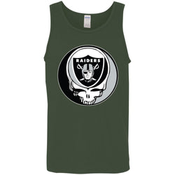 Oakland Raiders Grateful Dead Steal Your Face Football Nfl Shirts Men Cotton Tank