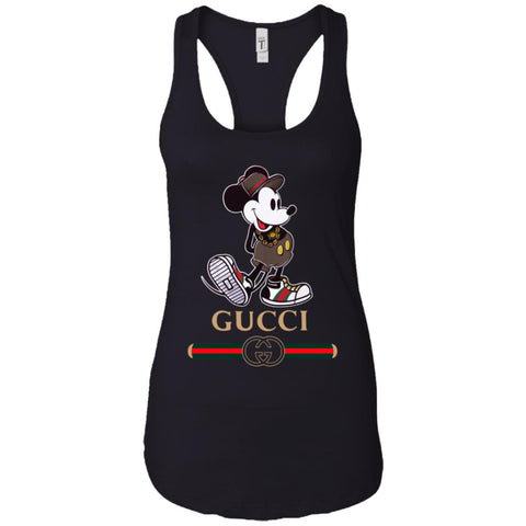 Gucci Mickey Kitty beauty T-shirt Women Tank Top Black / X-Small T-Shirts - parenttees