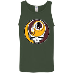 Washington Redskins Grateful Dead Steal Your Face Football Nfl Shirts Men Cotton Tank Men Cotton Tank - parenttees