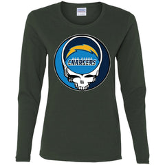 Los Angeles Chargers Grateful Dead Steal Your Face Football Nfl Shirts Women Long Sleeve Shirt Women Long Sleeve Shirt - parenttees