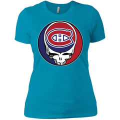 Montreal Canadiens Grateful Dead Steal Your Face Hockey Nhl Shirts Women Cotton T-Shirt Women Cotton T-Shirt - parenttees