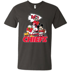 Mickey Mouse Kansas City Chiefs American Football Nfl Sports Shirt Men V-Neck T-Shirt Men V-Neck T-Shirt - parenttees