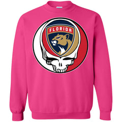 Florida Panthers Grateful Dead Steal Your Face Hockey Nhl Shirts Crewneck Pullover Sweatshirt Crewneck Pullover Sweatshirt - parenttees