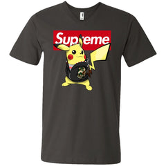 Supreme Pikachu T-shirt Men V-Neck T-Shirt Men V-Neck T-Shirt - parenttees