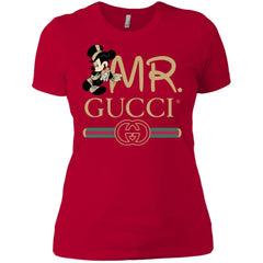 Mr Mickey Gucci Couple Disney Shirt Valentine's Day T-shirt Women Cotton T-Shirt Women Cotton T-Shirt - parenttees