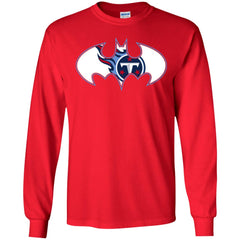 We Are The Tennessee Titans Batman Nfl Mashup Men Long Sleeve Shirt Men Long Sleeve Shirt - parenttees