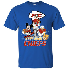 Nfl – Kansas City Chiefs Donald Duck Goofy Mickey Mouse Super Bowl 2019 Football Men Cotton T-Shirt Men Cotton T-Shirt - parenttees