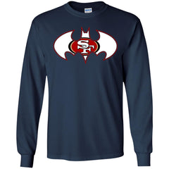 We Are The San Francisco 49ers Batman Nfl Mashup Men Long Sleeve Shirt Men Long Sleeve Shirt - parenttees