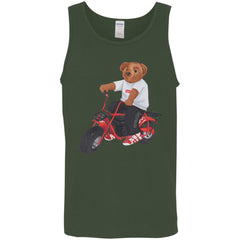 Supreme Bear Moto T-shirt Men Cotton Tank Men Cotton Tank - parenttees