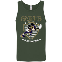 Nfl – New Orleans Saints Totally Awesome Mickey Mouse Super Bowl 2019 Football Men Cotton Tank Men Cotton Tank - parenttees