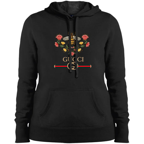 Gucci Logo T-shirt Women Hooded Sweatshirt Black / X-Small Women Hooded Sweatshirt - parenttees