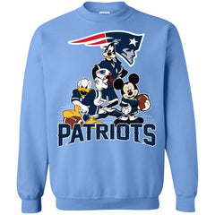 Mickey Mouse New England Patriots American Football Nfl Sports Shirt Crewneck Pullover Sweatshirt Crewneck Pullover Sweatshirt - parenttees