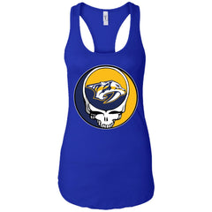 Nashville Predators Grateful Dead Steal Your Face Hockey Nhl Shirts Women Tank Top Women Tank Top - parenttees