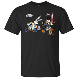 Star Wars T-shirts Rabbit Vs Duck Donald Funny Men Cotton T-Shirt