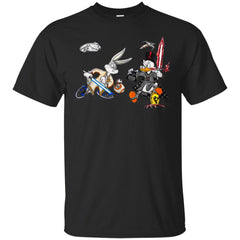 Star Wars T-shirts Rabbit Vs Duck Donald Funny Men Cotton T-Shirt Men Cotton T-Shirt - parenttees