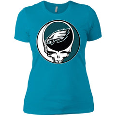 Philadelphia Eagles Grateful Dead Steal Your Face Football Nfl Shirts Women Cotton T-Shirt Women Cotton T-Shirt - parenttees