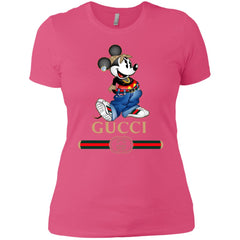 Gucci T-shirt Mouse Mickey Cartoon T-shirt Women Cotton T-Shirt Women Cotton T-Shirt - parenttees