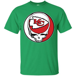 Kansas City Chiefs Grateful Dead Steal Your Face Football Nfl Shirts Men Cotton T-Shirt