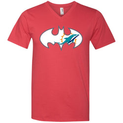 We Are The Miami Dolphins Batman Nfl Mashup Men V-Neck T-Shirt