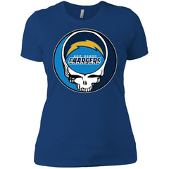 Los Angeles Chargers Grateful Dead Steal Your Face Football Nfl Shirts Women Cotton T-Shirt Women Cotton T-Shirt - parenttees