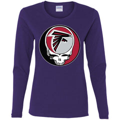 Atlanta Falcons Grateful Dead Steal Your Face Football Nfl Shirts Women Long Sleeve Shirt Women Long Sleeve Shirt - parenttees