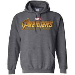 Marvel Avengers Infinity War Golden Logo Pullover Hoodie Sweatshirt Pullover Hoodie Sweatshirt - parenttees