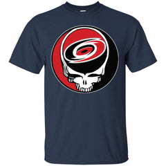 Carolina Hurricanes Grateful Dead Steal Your Face Hockey Nhl Shirts Men Cotton T-Shirt Men Cotton T-Shirt - parenttees