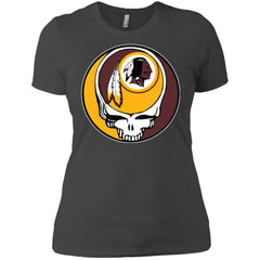 Washington Redskins Grateful Dead Steal Your Face Football Nfl Shirts Women Cotton T-Shirt Women Cotton T-Shirt - parenttees