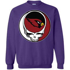 Arizona Cardinals Grateful Dead Steal Your Face Football Nfl Shirts Crewneck Pullover Sweatshirt Crewneck Pullover Sweatshirt - parenttees