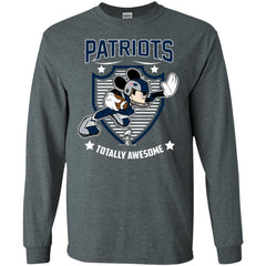 Nfl – New England Patriots Totally Awesome Mickey Mouse Super Bowl 2019 Football Men Long Sleeve Shirt Men Long Sleeve Shirt - parenttees