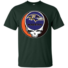 Baltimore Ravens Grateful Dead Steal Your Face Football Nfl Shirts Men Cotton T-Shirt Men Cotton T-Shirt - parenttees