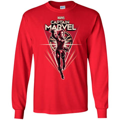 Marvel Captain Marvel Retro Style Flight Men Long Sleeve Shirt Men Long Sleeve Shirt - parenttees