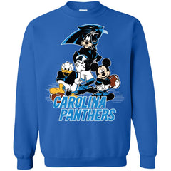 Mickey Mouse Carolina Panthers American Football Nfl Sports Shirt Crewneck Pullover Sweatshirt Crewneck Pullover Sweatshirt - parenttees