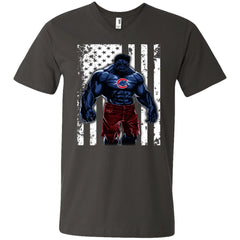 Giants Hulk Chicago Cubs T-shirt Flag Men V-Neck T-Shirt Men V-Neck T-Shirt - parenttees