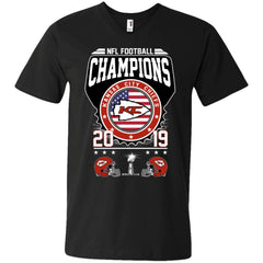 Nfl – Football Champions Kansas City Chiefs Super Bowl 2019 Men V-Neck T-Shirt Men V-Neck T-Shirt - parenttees