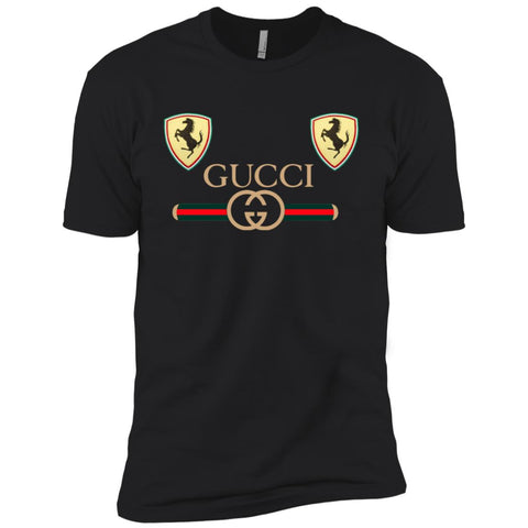 Best Gucci Ferrari New T-shirt Men Short Sleeve T-Shirt Black / X-Small Men Short Sleeve T-Shirt - parenttees