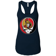 Ottawa Senators Grateful Dead Steal Your Face Hockey Nhl Shirts Women Tank Top Women Tank Top - parenttees