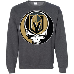 Vegas Golden Knights Grateful Dead Steal Your Face Hockey Nhl Shirts Crewneck Pullover Sweatshirt Crewneck Pullover Sweatshirt - parenttees