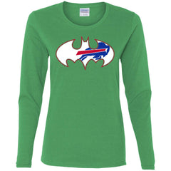 We Are The Buffalo Bills Batman Nfl Mashup Women Long Sleeve Shirt Women Long Sleeve Shirt - parenttees