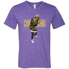 Gucci Gang Hiphop T-shirt Men V-Neck T-Shirt Men V-Neck T-Shirt - parenttees