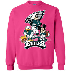 Mickey Mouse Philadelphia Eagle American Football Nfl Sports Shirt Crewneck Pullover Sweatshirt Crewneck Pullover Sweatshirt - parenttees