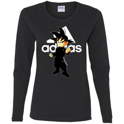 Goku Treding Adidas White T-shirt Women Long Sleeve Shirt