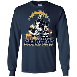 Mickey Mouse Los Angeles Chargers American Football Nfl Sports Shirt Men Long Sleeve Shirt