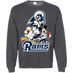 Mickey Mouse Los Angeles Rams American Football Nfl Sports Shirt Crewneck Pullover Sweatshirt Crewneck Pullover Sweatshirt - parenttees