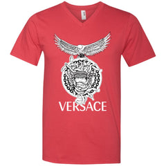 Versace Supervip Logo T-shirt Men V-Neck T-Shirt Men V-Neck T-Shirt - parenttees