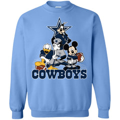 Mickey Mouse Dallas Cowboys American Football Nfl Sports Shirt Crewneck Pullover Sweatshirt Crewneck Pullover Sweatshirt - parenttees